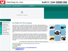 Tablet Screenshot of colinpump.com